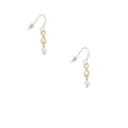 thumbnail image 2 of Delight Jewelry April - Clear Crystal Bicone Gold Tone Infinity French Earrings, 2 of 4