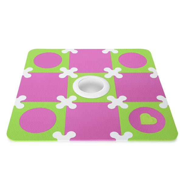 Munchkin Galaxy Light Up Foam Playmat, Pink/Green