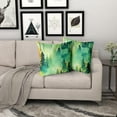 thumbnail image 7 of Pine Tree Throw Pillowcases Sage Green Pillow Cover Set of 2 Nature Themed Olive Green Couch Decor Forest Green Pillowcase for Indoor Outdoor Home Living Room Bedroom Sofa, 7 of 7