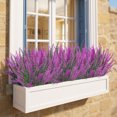 thumbnail image 4 of Spencer 8 Bundles Artificial Flowers Rose Red Flowers Lavender Bunches Plastic Faux Plants for Home Table Indoor Outdoor Decor, 4 of 8