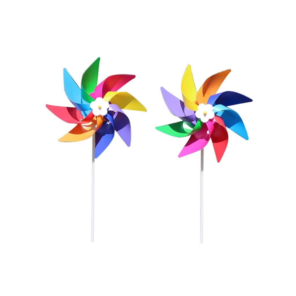 Butterfly Flower Windmill Colourful Wind Spinner Garden Yard Decoration Kids VY 