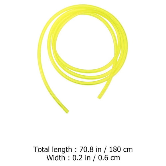 OUNONA 4 Pcs Siphon Fuel Line Hose Tube Yellow Rubber For Outdoor Use