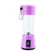 thumbnail image 2 of Licuadora portátil, exprimidor eléctrico de 400ml, exprimidor de cítricos multifuncional recargable por USB, Mini vaso de batidora para ejercicio y Púrpura, 2 of 8