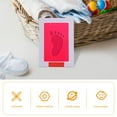 thumbnail image 2 of Raindrops 1 Set Red Ink Pad For Footprint Recording Ideal For Home Users Kindergartens, 2 of 3