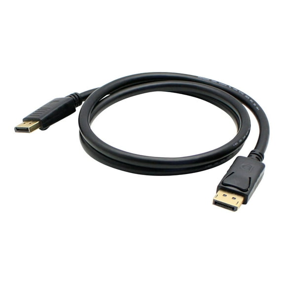 AddOn 5-Pack of 1ft DisplayPort Male to Male Black Cables