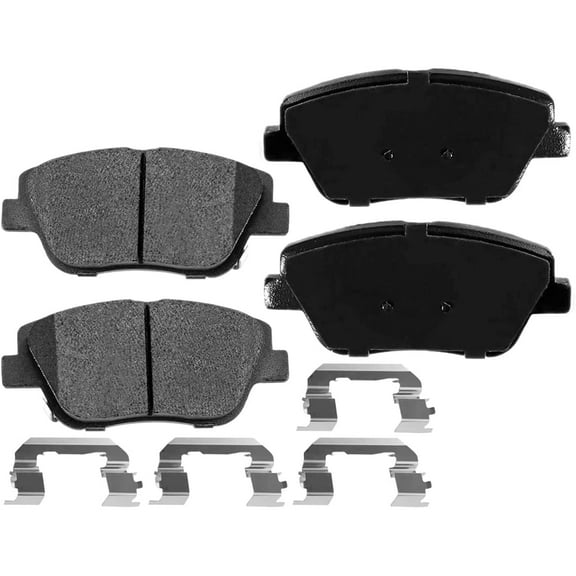 Afa Motors Rear Brake Pads w/Hardware Kits Fits Hyundai Sonata 2011-2014, Kia Optima 2011-2015 (All Models) Ceramic Brake Pads-4 Pack