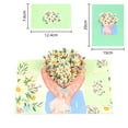 thumbnail image 3 of Chanana 3D Daisy Flowers Poping - Up Cards, 3D Greeting Cards with Envelopes, for Birthday, Anniversary, Valentine's Day , Mothers Day, Thank You, Get Well, All Occasion, 3 of 9