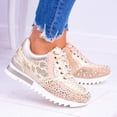 thumbnail image 4 of Chaussures Orthopédiques Confortables Élégantes Cristal Strass Femmes Chaussures de Sport Décontractées, 4 of 4