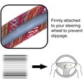 thumbnail image 4 of 15 inch Boho Car Steering Wheel Cover Universal Fit Most Cars Automotive Claret-red Cover ProtectionEthnic Style Coarse Flax Cloth, 4 of 6