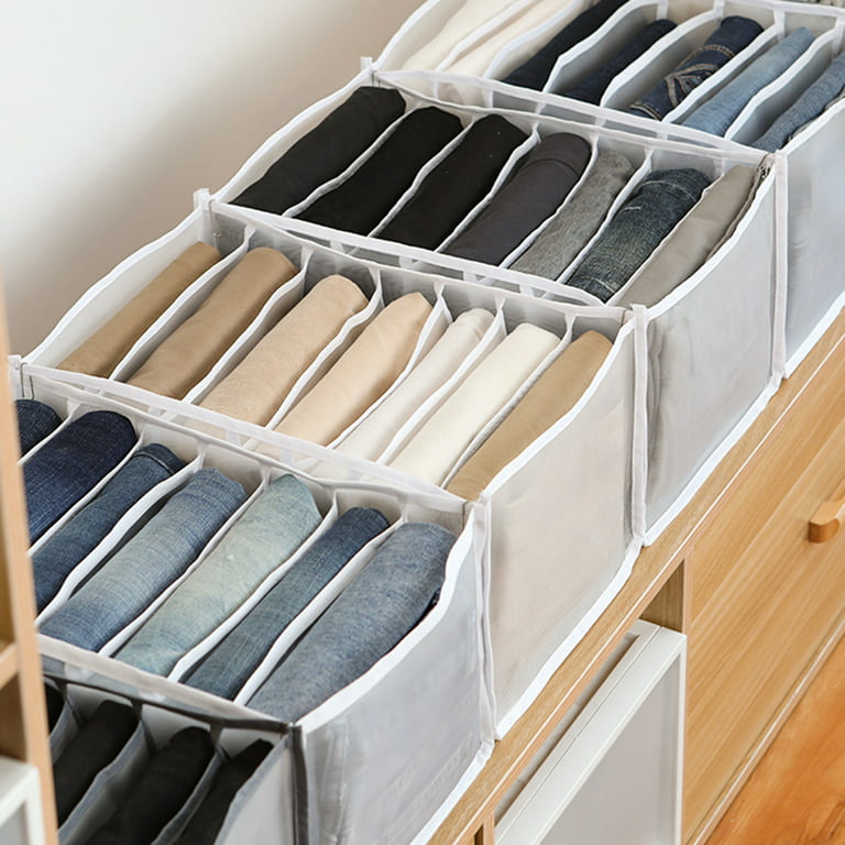 New T-shirt Jeans Underwear Bra Organizer Storage Box Drawer Closet  Organizers Divider Boxes Foldable Fashion Household Items