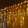 thumbnail image 3 of Guirnalda de luces LED con forma de copo de nieve para jardín, decoración navideña, cortina de ventana, intermitente, 8 modos, enchufe europeo, Año Nuevo 2025, 3 of 5