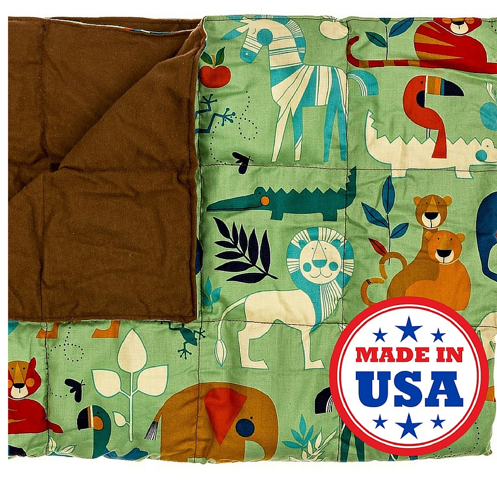 Premium Weighted Blanket by InYard - 15lbs - Mini Safari - Walmart.com