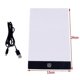 thumbnail image 3 of A5 Led Drawing Tablet Thin Art Stencil Drawing Board Light Box Tracing Table Pad, 3 of 5