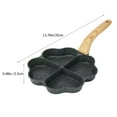 thumbnail image 2 of Yardwe Multi Function Nonstick Pancake Pan with Wooden Handle Black for Breakfast Cooking, 2 of 8