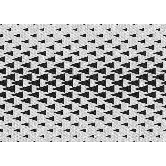 Ahgly Company Indoor Rectangle Patterned Ash Gray Area Rugs, 7' x 10'