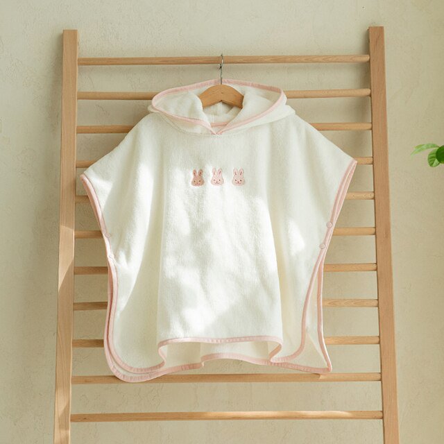 Toalla de baño de estilo coreano para bebé, Poncho con capucha, toalla de playa de microfibra absorbente suave, capa para niños, bata de baño para recién nacido, manta