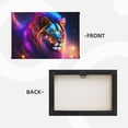 thumbnail image 4 of LNWH Wall Art Prints, Colorful Purple Lion Pattern Canvas Painting for Living Room Bedroom Office Home Wall Decoration, 11.8x7.8 Inch, 4 of 8