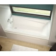 thumbnail image 5 of Maax 105514-R-001 Exhibit 60" Alcove Acrylic Soaking Tub - White, 5 of 6