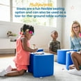 thumbnail image 4 of ECR4Kids SoftZone Toddler Modular Stool Seating Set, Classroom Furniture, Blue, 2-Pack, 4 of 9