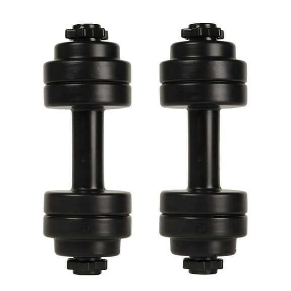 Raindrops Set of 2 Dumbbell Water Bottles for Sports Fitness, Professional Workout Water-Filled Hand Weights