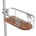 thumbnail image 1 of Utopia Alley PC5TK Tia Rustproof Corner Tension Shower Caddy  Teak Shelves, 1 of 5
