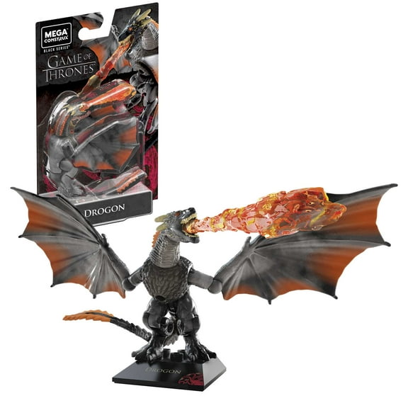 Mega Construx MCX Heroes HBO Game of Thrones Drogon the Dragon Micro Action Figure, Building Toys for Kids