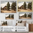 thumbnail image 4 of Designart "Pine Tree Rustic beauty" Tree Pine Floater Framed Canvas Print, 4 of 7
