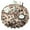Beige And Brown-1, variant on Beige and Brown Of Leopard Print Round Tablecloth 60"x60",Wrinkle Wipeable Table Cloth for Kitchen Dining Room Picnic Patio Party