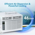 thumbnail image 7 of Gaderth 6000 BTU Window Air Conditioner with Remote, Easy Mechanical Control Ultra-Quiet Compact-size Cools 350 Sq.Ft. for edroom Apartment Office, Washable Filter AC Unit, 7 of 7
