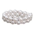 thumbnail image 1 of Pulsera de Diamantes de Imitación Y Perlas Artificiales Excelente Pulsera de Varias Filas - 2 Row 2 hileras Sunnimix Faux Pearl Rhinestone Brazaletes, 1 of 7