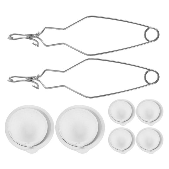 Worgeous 1 Set  Metal Smelting Tools Melting Furnace Clamp Melting Crucibles Dishes Smelting Casting Tools