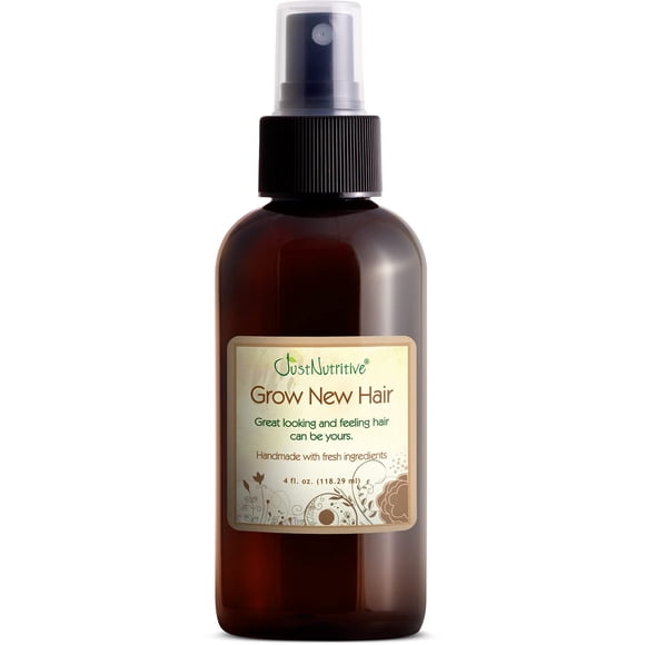 Grow New Hair Treatment | Hair Regrowth Oil | Natural Hair Care | Hair Growth Treatment For Men and Women | Just Nutritive | 4 Oz