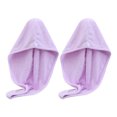 thumbnail image 1 of Paquete de 2 toallas para el cabello, ultra absorbentes, turbante para el cabello de secado rápido, suaves, sin Frizz, toallas para envolver el cabello, 1 of 5