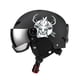 thumbnail image 2 of Casco de nieve protección para la cabeza accesorios de alta definición forro de pila de varios tamaños gafas de nieve visera deportiva para esquiar al NEGRO, 2 of 9