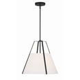 thumbnail image 3 of FUL-904-BK-Crystorama Lighting-Fulton - 3 Light Pendant-Black Finish, 3 of 14