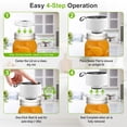 thumbnail image 2 of Zeclu Electric Mason Jar Vacuum Sealer Kit, Automatic Jar Sealer for Wide and Regular Mouth Mason Jars, Portable Cordless Vacuum Sealer for Canning and Food Storage, White, 2 of 9