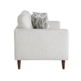thumbnail image 3 of Ricca Loveseat with 2 Pillows-Cloud White Chenille-Wood-64 Inch, 3 of 6