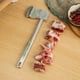 thumbnail image 5 of Ablandador de carne, utensilio de cocina 2 en 1 de acero inoxidable, mazo de carne de aleación de aluminio, soporte de cocina plegable y portátil, diseño de doble nivel, estructura metálica, 5 of 6