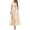 Beige, variant on Womens Boho Maxi Dress Floral Summer Spring Short Sleeve V Neck A Line Embroidered Beach Vacation Dresses