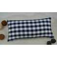 thumbnail image 2 of Aiking Home ( 2-Pack ) Picnic Checkered Pattern Home Decorative Throw Pillow Covers, 100% Polyester, 12"x24", Navy/White, 2 of 5