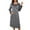 a-Grey23560, variant on VNKIDY Womens Plush Nightgown Dress Solid Color Letter Print Long Sleeve Crewneck Sleep Shirt With Pockets For Warm Loungewear Khaki L