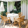 thumbnail image 4 of Outdoor Curtains for Patio Waterproof, Sage Green Outdoor Privacy Panels Grommet, Summer Botanical Leaves Watercolor Blackout Outside Curtains for Porch/Cabana/Pergola/Gazebo 54"x108", 2 Panels, 4 of 8