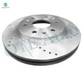 thumbnail image 5 of Front Right 329.95mm Drilled Slotted Brake Disc Rotors For 2009-2014 GMC Savana 1500, 5 of 8