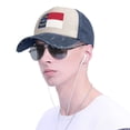 thumbnail image 5 of Men Women North Carolina Flag Distressed Twill Cotton Baseball Cap Vintage Adjustable Dad Hat, 5 of 7