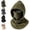 Green, variant on 3-in-1 Winter Hood Mask,Windproof Balaclava for Skiing,Green