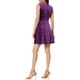 thumbnail image 3 of Vestido de terciopelo sin mangas de estrella brillante para mujeres Inspire Chic, con estilo elegante para fiestas y ocasiones especiales, color púrpura oscuro M, 3 of 6
