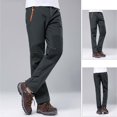 thumbnail image 2 of POINTERTECK Men‘s Insulated Bib Overalls Solid Color Pocket Trousers Waterproof Snow Pants, 2 of 6