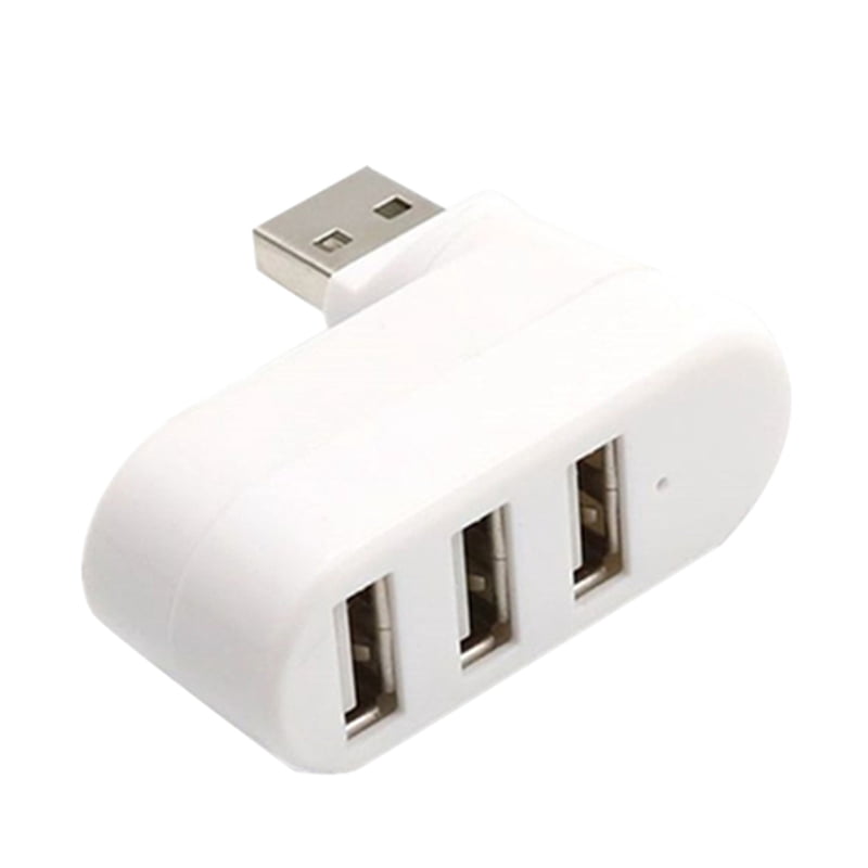 Concentrador USB 2.0 De 3 Puertos, Rotación De 90°/180° Grados