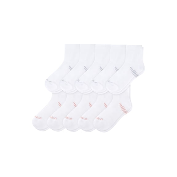 Reebok Women’s Cushion Ankle Socks, 10 Pack, Size 4-10