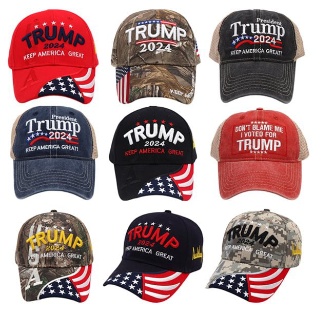 Donald Trump Finish the Wall Camo Winter Cuff Knit/Poly Hat MAGA Trump Hat 